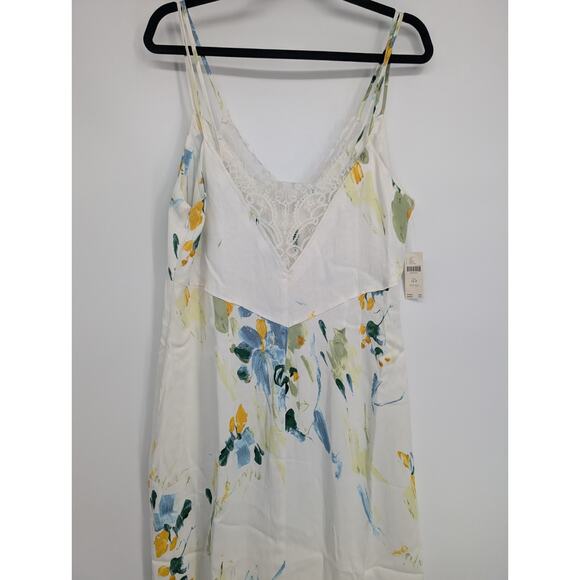 NWT By Anthropologie Lace Button-Front Slip Dress Size 16P Petites Ivory #ND455 - Picture 5 of 13